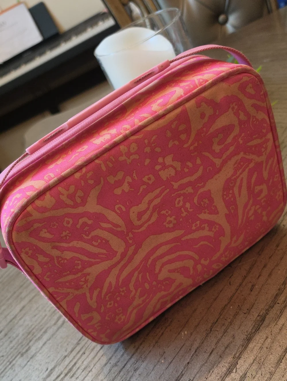 Nike Pink Patterned Insulated Lunch Box Tote